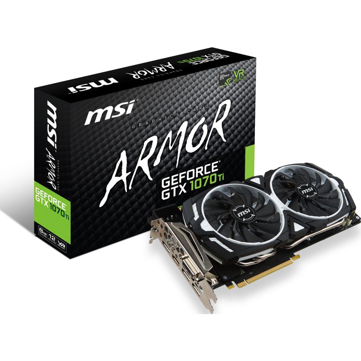 Carte graphique nvidia msi geforce gtx 1070 ti armor 8g - 2% de remise imm�diate avec le code : automne2 (photo) Carte graphique nvidia msi geforce gtx 1070 ti armor 8g - 2% de remise imm�diate avec le code : automne2 (photo)
