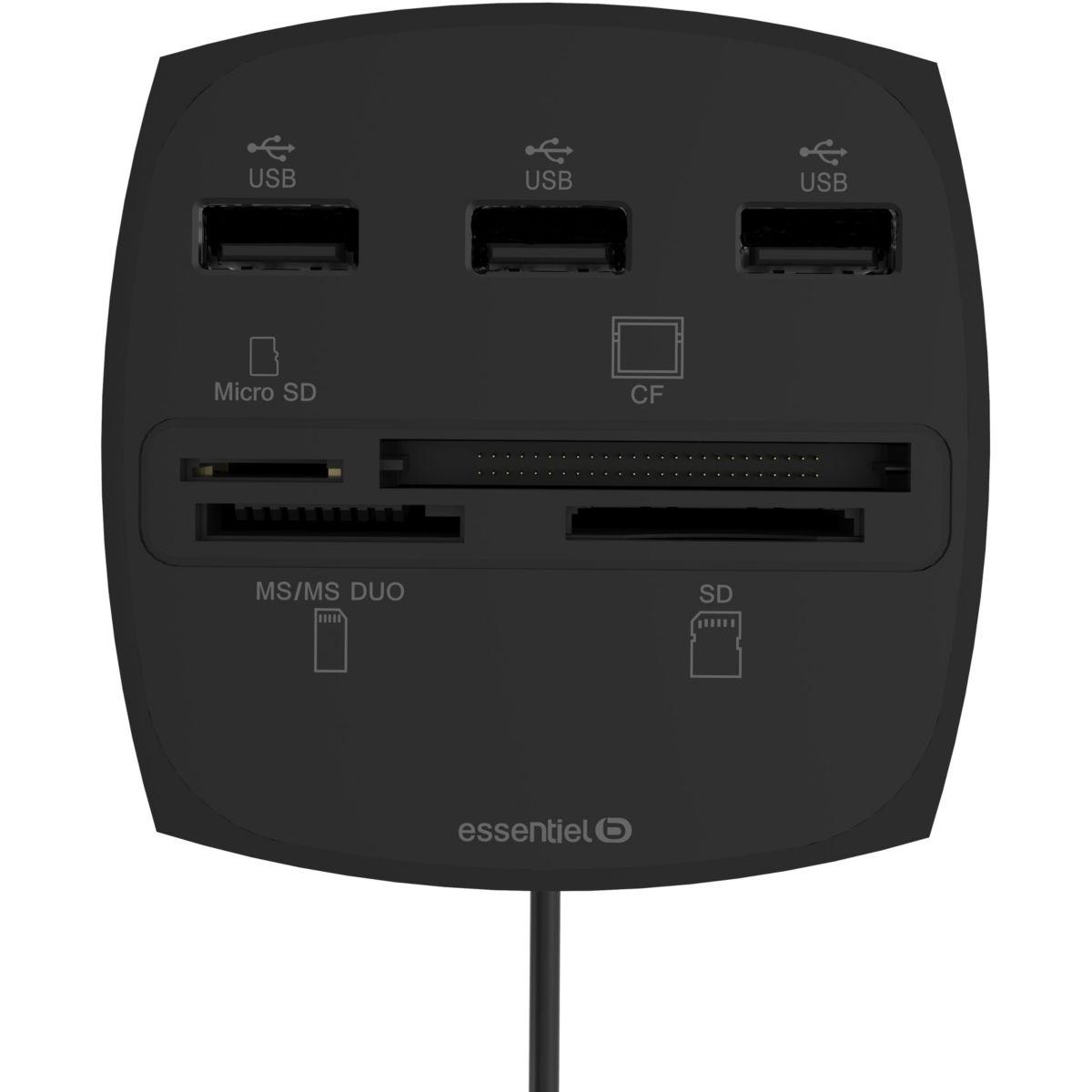 Lecteur de carte m�moire essentielb de cartes usb 2.0 (photo) Lecteur de carte m�moire essentielb de cartes usb 2.0 (photo)