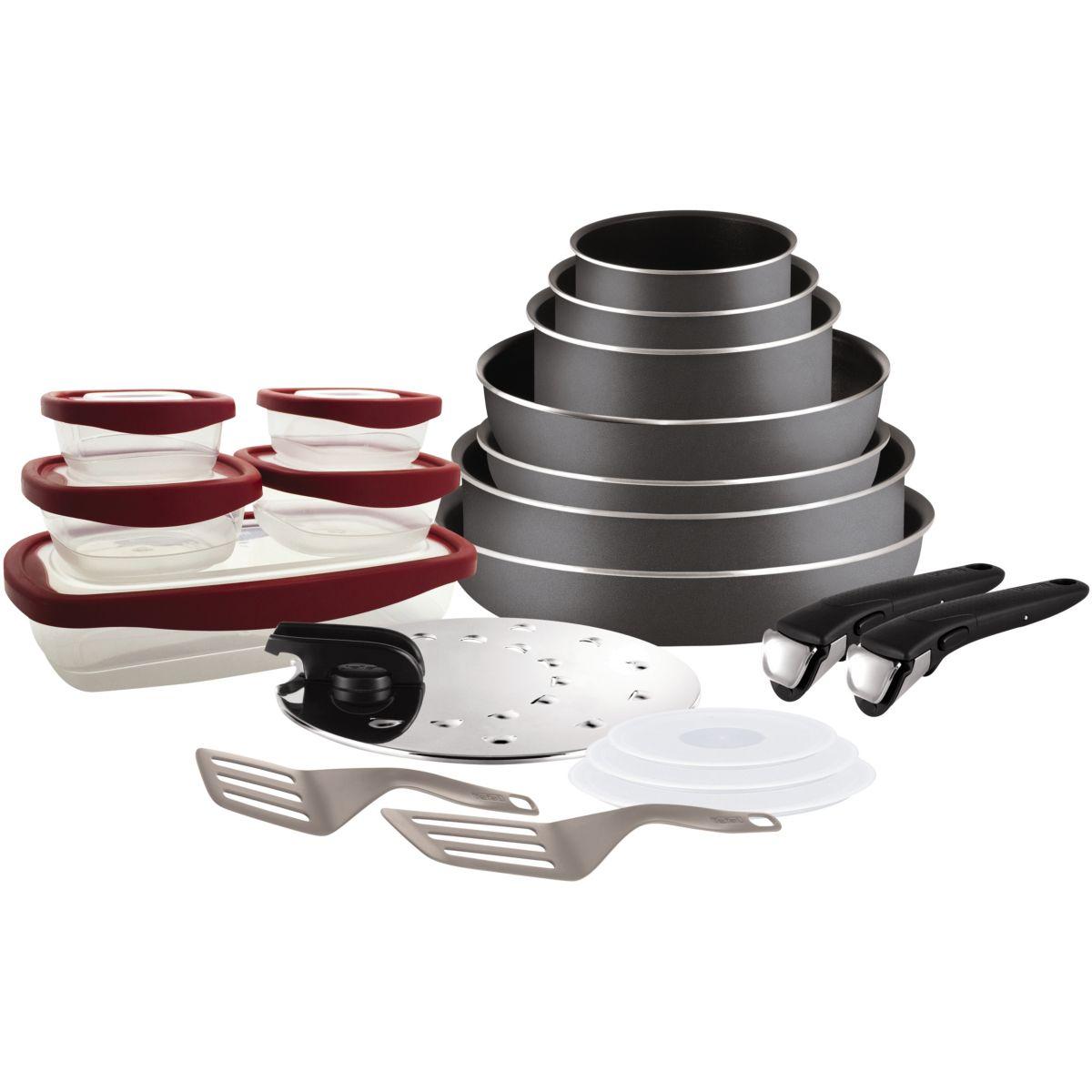 Batterie de cuisine tefal ingenio essential gris 20p l2049102 - livraison offerte : code liv (photo) Batterie de cuisine tefal ingenio essential gris 20p l2049102 - livraison offerte : code liv (photo)
