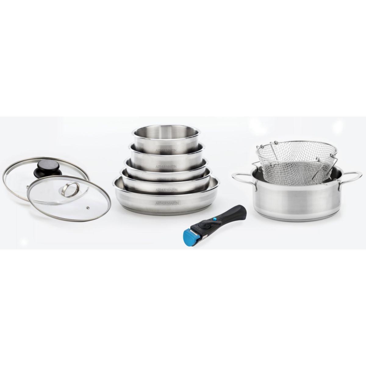 Batterie de cuisine arthur martin 10 pi�ces inox 5560 - 2% de remise imm�diate avec le code : fete2 (photo) Batterie de cuisine arthur martin 10 pi�ces inox 5560 - 2% de remise imm�diate avec le code : fete2 (photo)