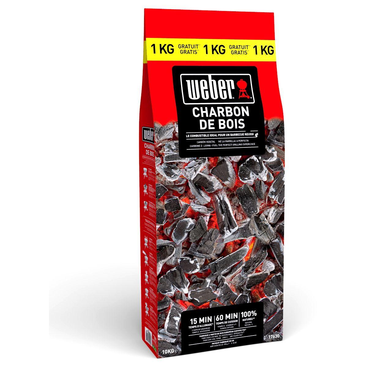 Charbon de bois weber 10 kg dont 1 gratuit de charbon de bois (photo) Charbon de bois weber 10 kg dont 1 gratuit de charbon de bois (photo)