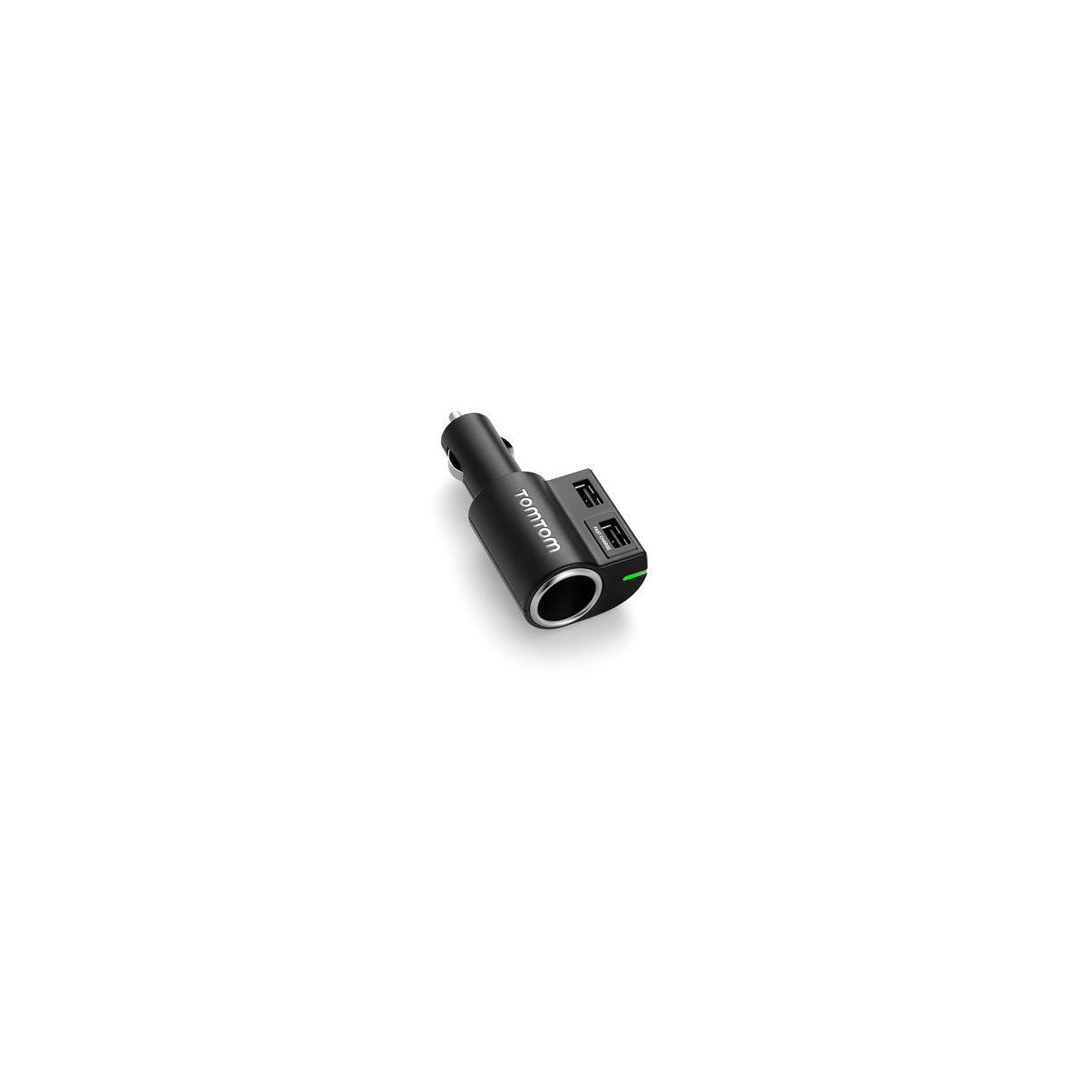 Chargeur allume-cigare tomtom rapide double (photo) Chargeur allume-cigare tomtom rapide double (photo)