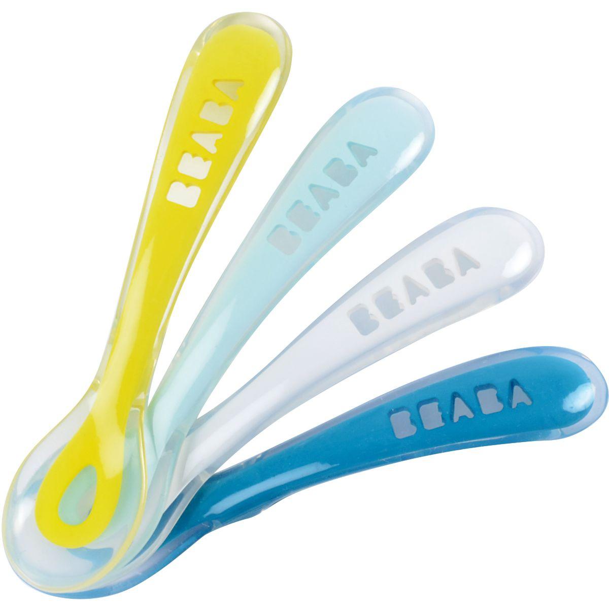 Cuill�re beaba 913414 4 cuill�res silicone 2eme age - livraison offerte : code livdom (photo) Cuill�re beaba 913414 4 cuill�res silicone 2eme age - livraison offerte : code livdom (photo)
