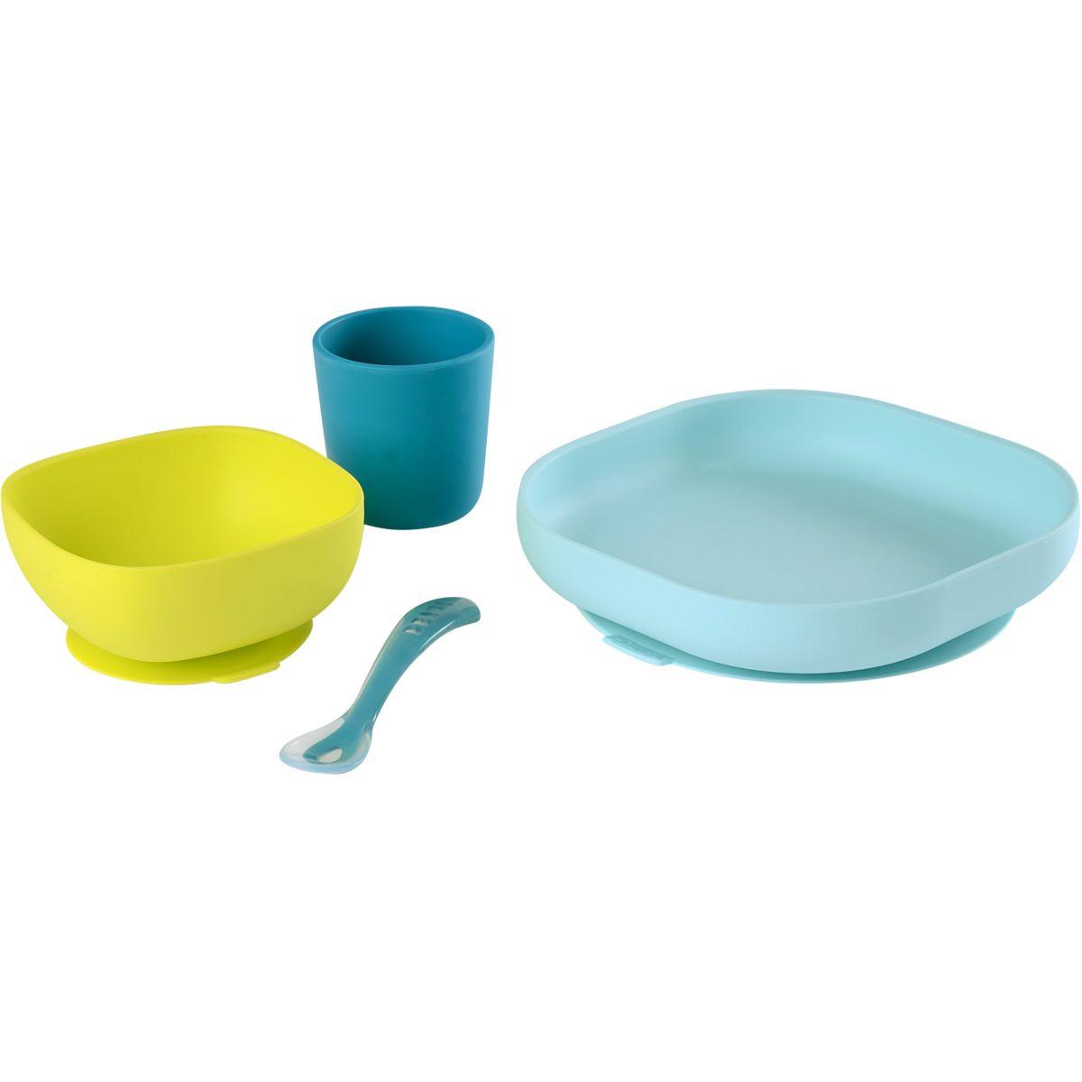 Accessoire pu�riculture beaba 913428 4pi�ces vaisselle silicone bleu - livraison offerte : code livprem (photo) Accessoire pu�riculture beaba 913428 4pi�ces vaisselle silicone bleu - livraison offerte : code livprem (photo)