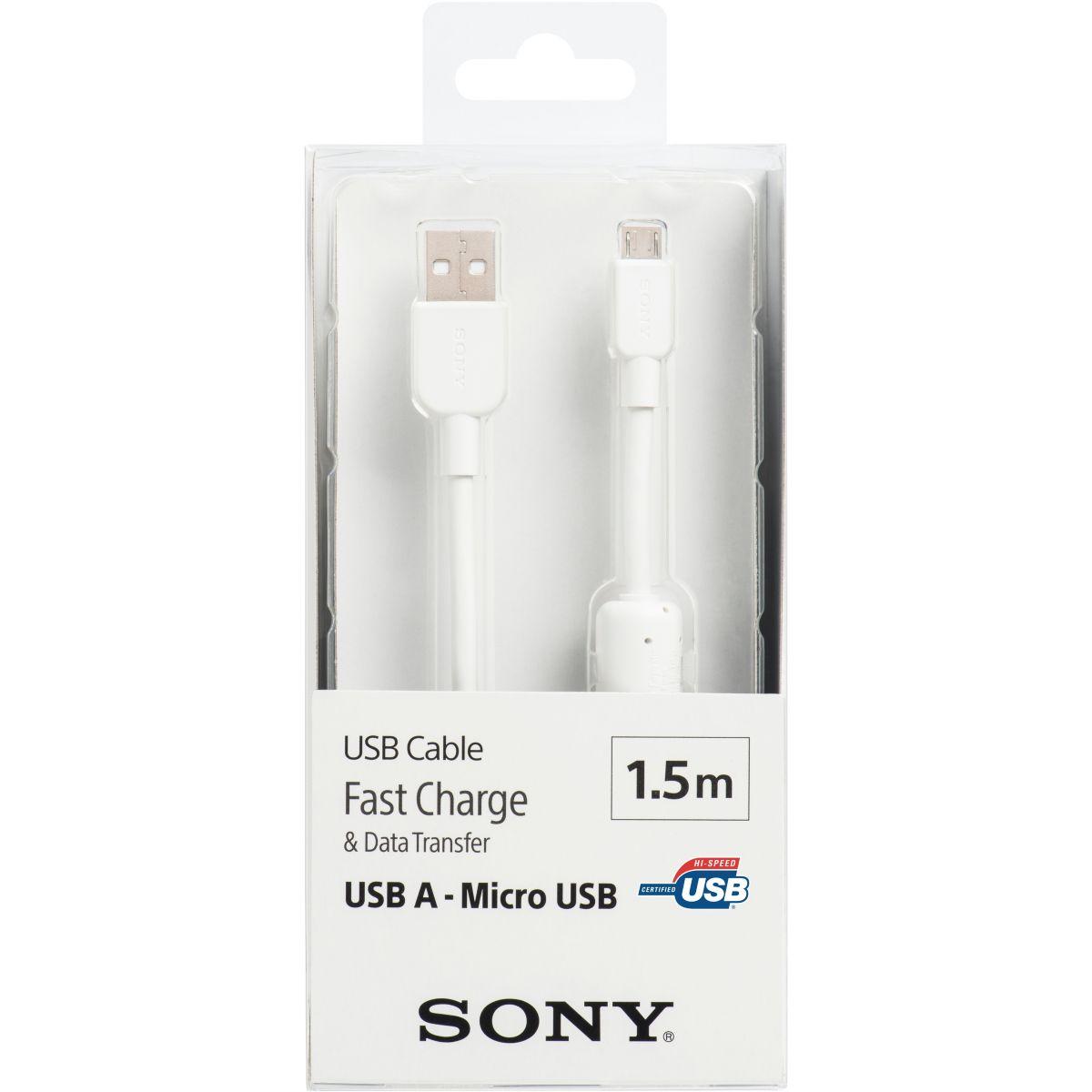 C�ble micro usb sony 1.5m blanc - 2% de remise imm�diate avec le code : cadeau2 (photo) C�ble micro usb sony 1.5m blanc - 2% de remise imm�diate avec le code : cadeau2 (photo)