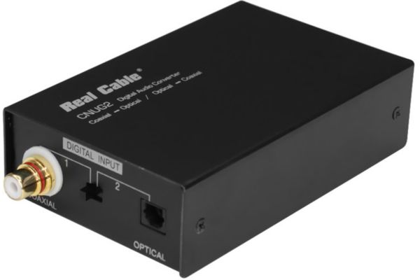 Boîtier real cable cnug2 convert.opt.num - livraison offerte : code livdomicile (photo) Boîtier real cable cnug2 convert.opt.num - livraison offerte : code livdomicile (photo)