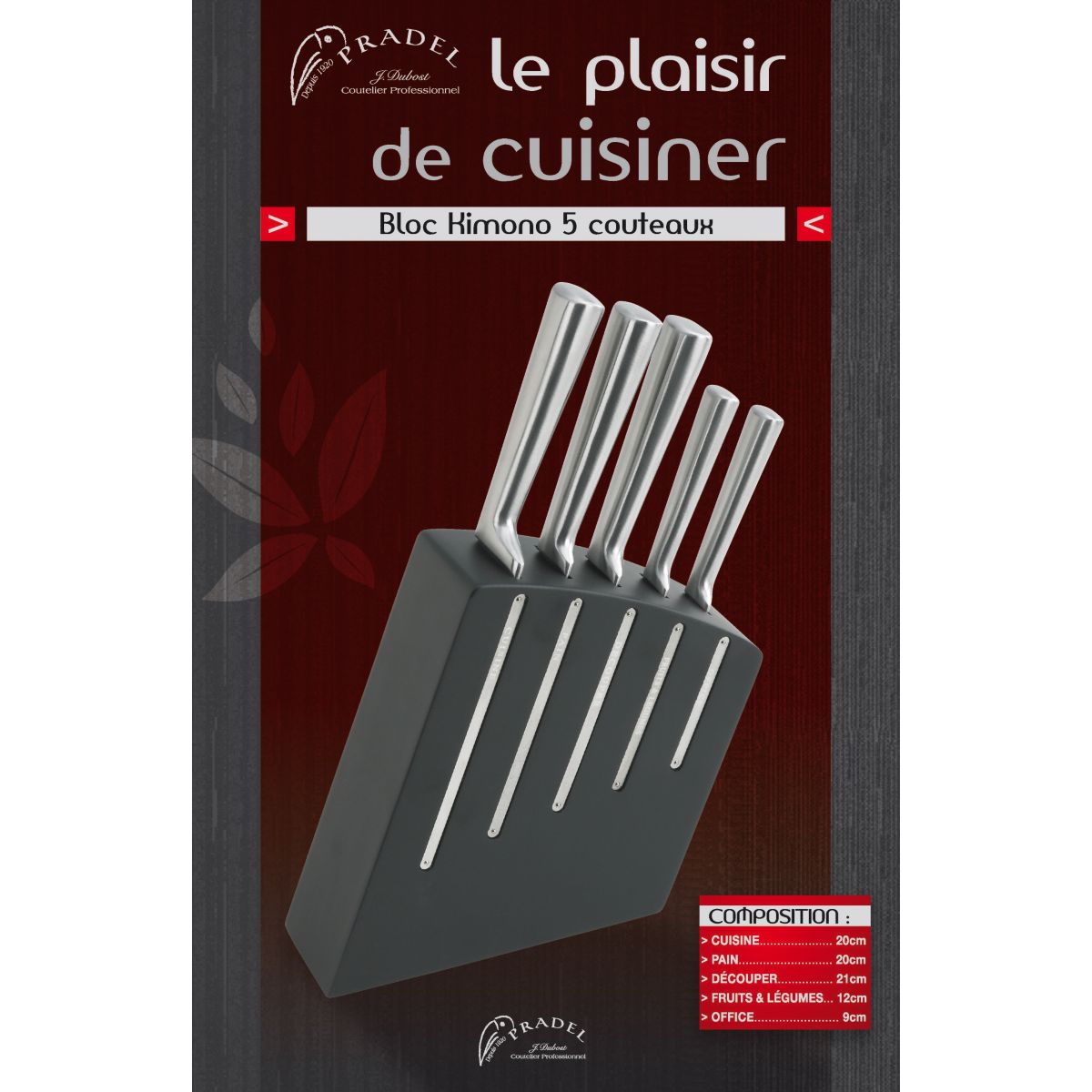 Bloc dubost kimono noir + 5 couteaux tou - livraison offerte : code premium (photo) Bloc dubost kimono noir + 5 couteaux tou - livraison offerte : code premium (photo)