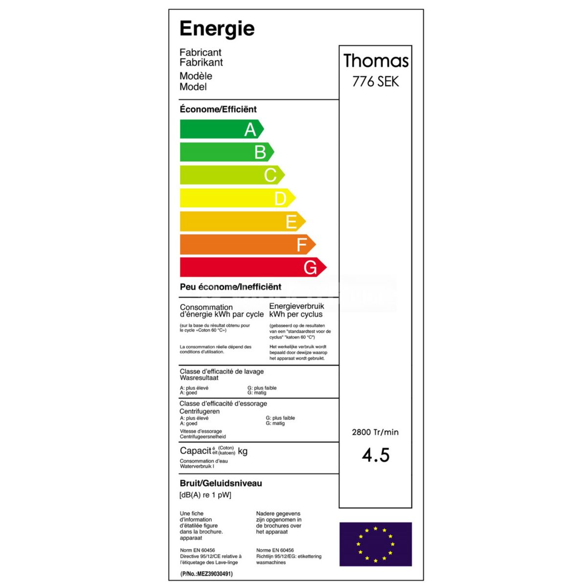 Essoreuse d'appoint thomas centri 776 sek - livraison offerte : code livp (photo) Essoreuse d'appoint thomas centri 776 sek - livraison offerte : code livp (photo)