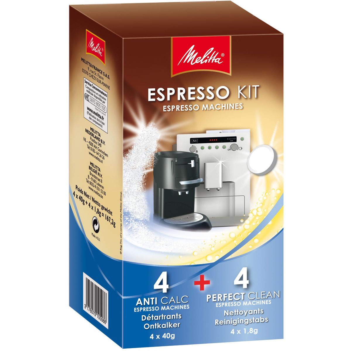Détartrant melitta espresso kit 2 détartrants + 1 nettoyant (photo) Détartrant melitta espresso kit 2 détartrants + 1 nettoyant (photo)
