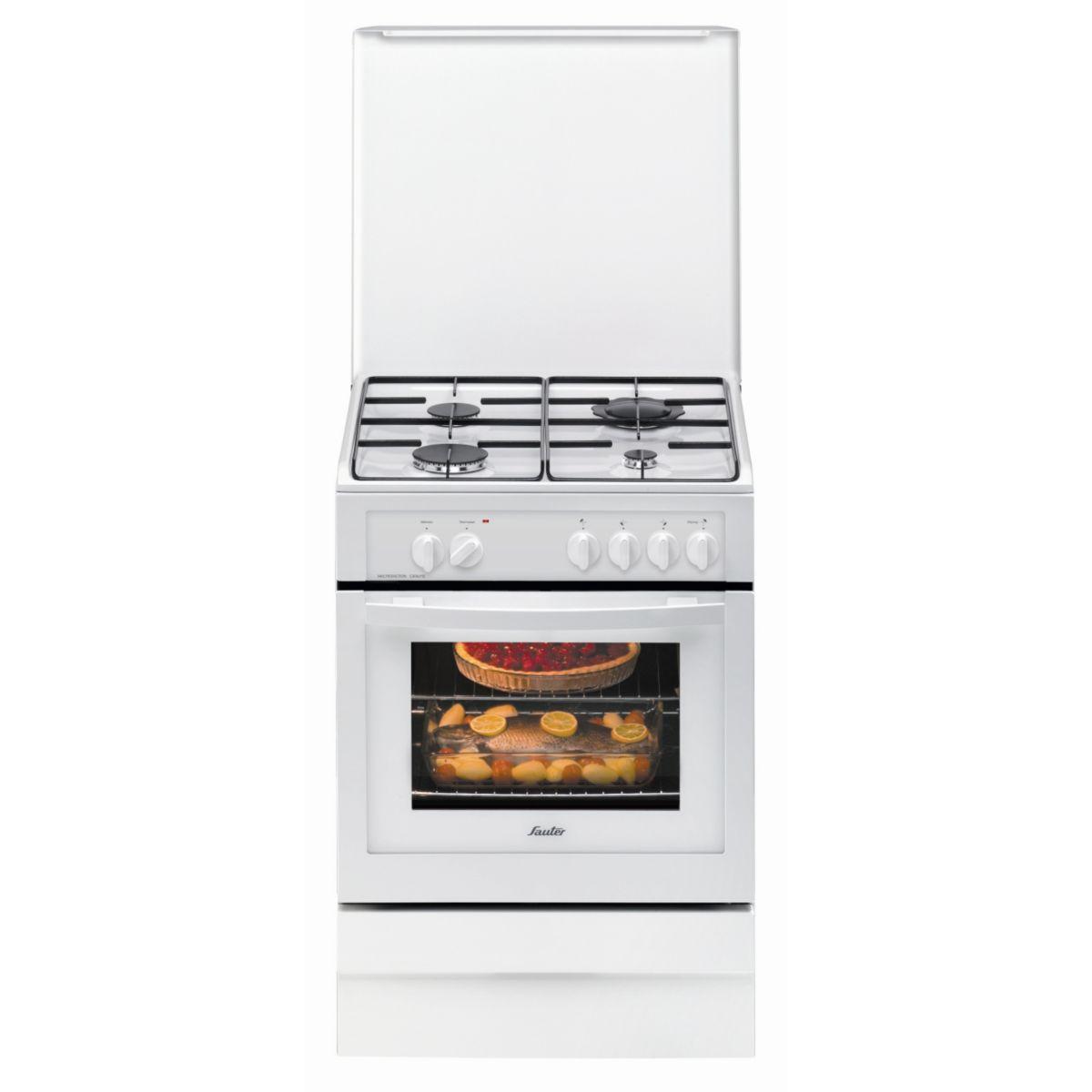 Cuisinière gaz sauter scg1010w - 15% de remise : code gam15 (photo) Cuisinière gaz sauter scg1010w - 15% de remise : code gam15 (photo)