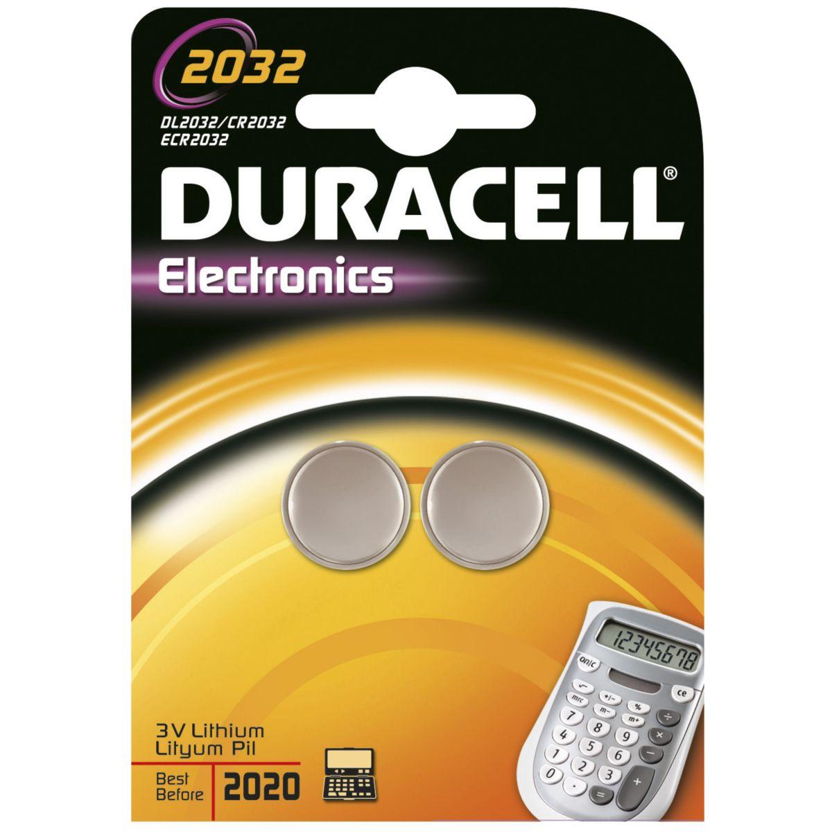 Pile non rechargeable duracell lithium spe 2032 - 2 piles (photo) Pile non rechargeable duracell lithium spe 2032 - 2 piles (photo)
