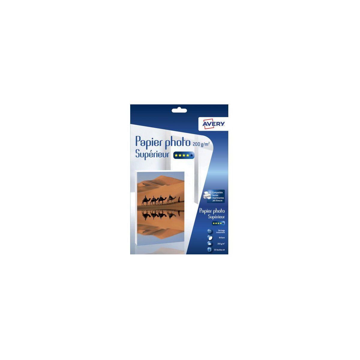 Papier photo avery 25 photos brillantes a4 200g/m� - 2% de remise imm�diate avec le code : school2 (photo) Papier photo avery 25 photos brillantes a4 200g/m� - 2% de remise imm�diate avec le code : school2 (photo)