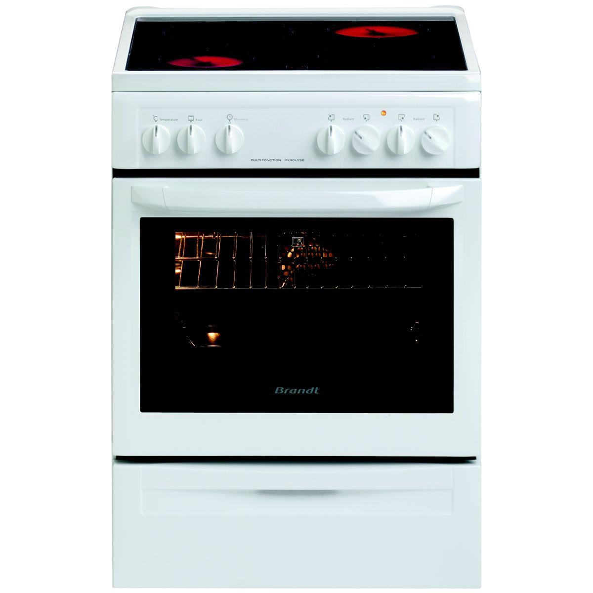 Cuisinière vitrocéramique brandt kvp660w - 10% de remise : code gam10 (photo) Cuisinière vitrocéramique brandt kvp660w - 10% de remise : code gam10 (photo)