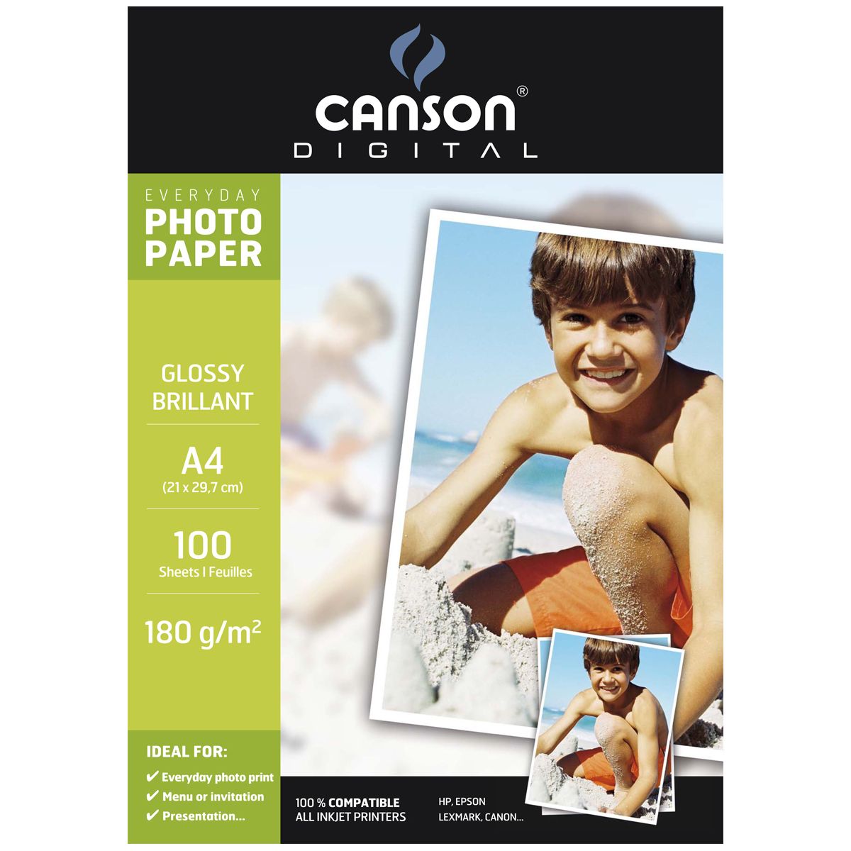 Papier photo canson 100fl everyday a4 180g photo brillant (photo) Papier photo canson 100fl everyday a4 180g photo brillant (photo)
