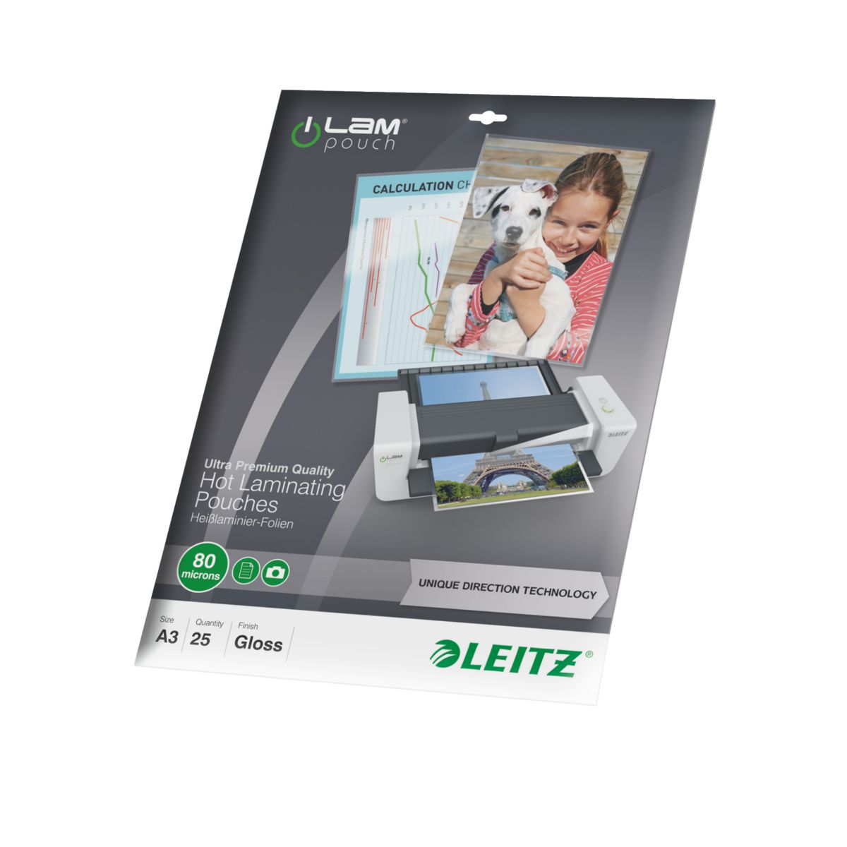 Consommable pour plastifieuse leitz 80 udt a3 pochettes de 25 (photo) Consommable pour plastifieuse leitz 80 udt a3 pochettes de 25 (photo)