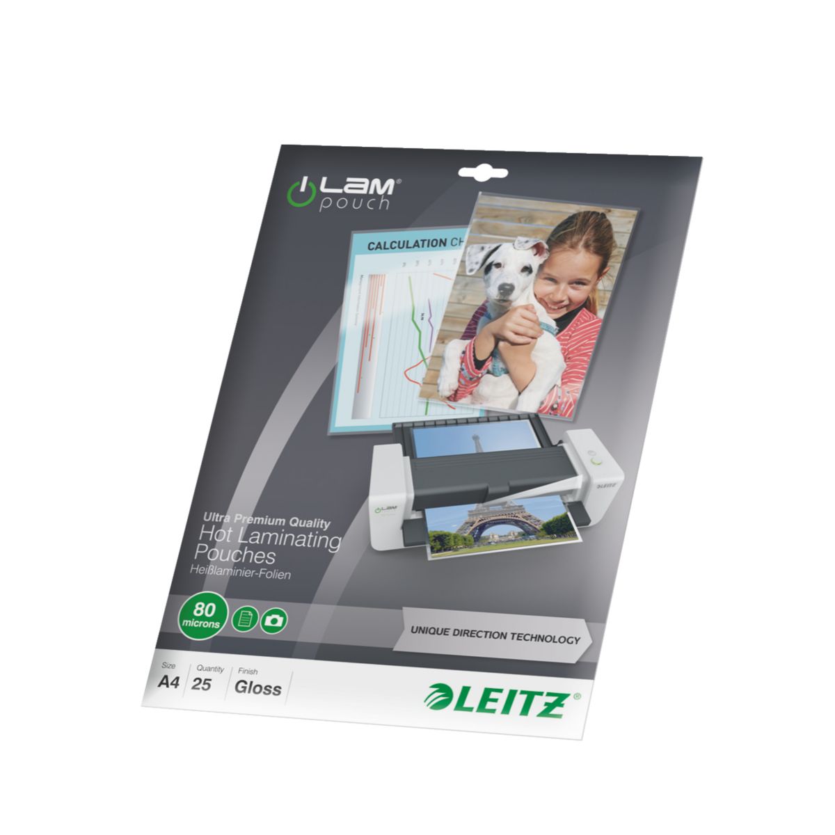 Consommable de bureau pour plastifieuse leitz pochettes 80 udt a4 boite de 25 (photo) Consommable de bureau pour plastifieuse leitz pochettes 80 udt a4 boite de 25 (photo)