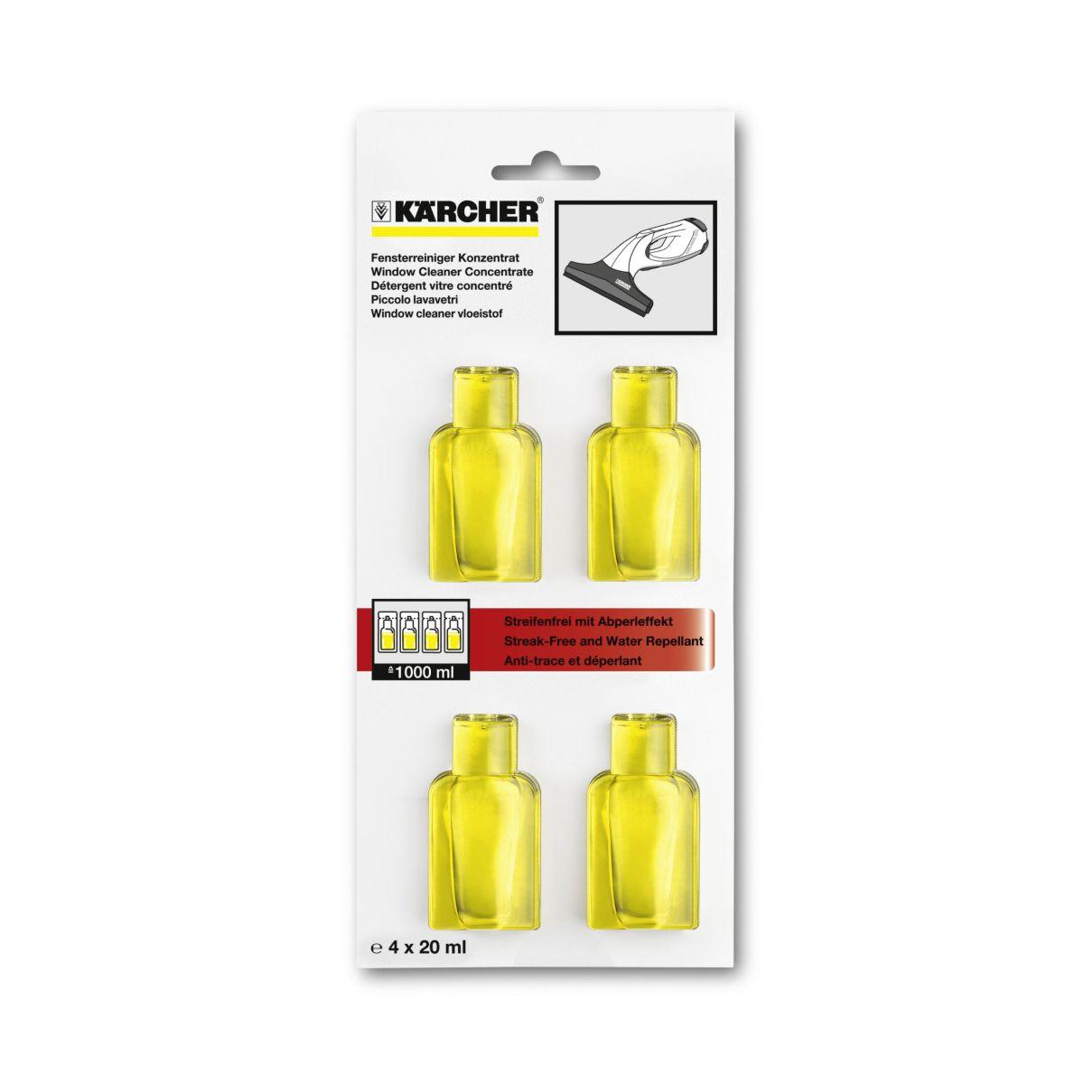 D�tergent karcher nettoyant vitres (4x20 ml) (photo) D�tergent karcher nettoyant vitres (4x20 ml) (photo)