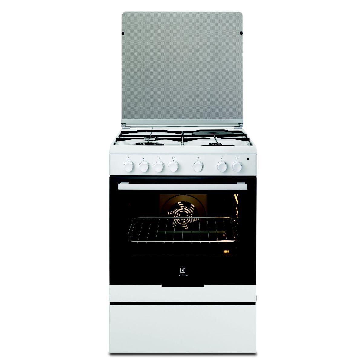 Cuisinière mixte electrolux ekm6130aow - 2% de remise : code gam2 (photo) Cuisinière mixte electrolux ekm6130aow - 2% de remise : code gam2 (photo)