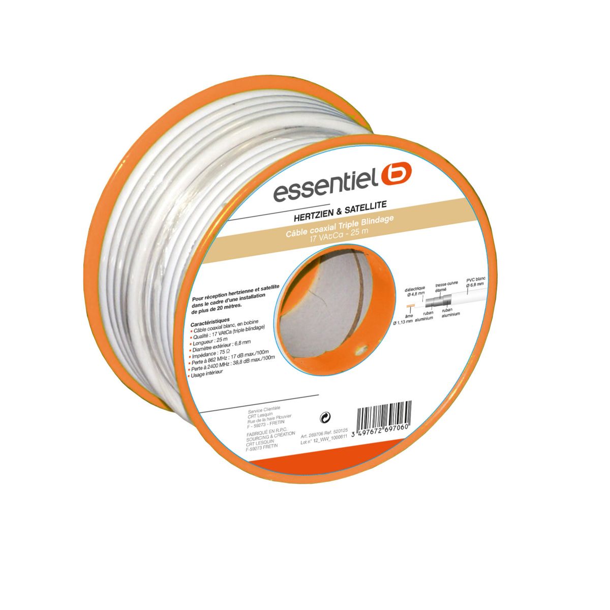C�ble sc 25m 17vatc - livraison offerte : code liv (photo) C�ble sc 25m 17vatc - livraison offerte : code liv (photo)