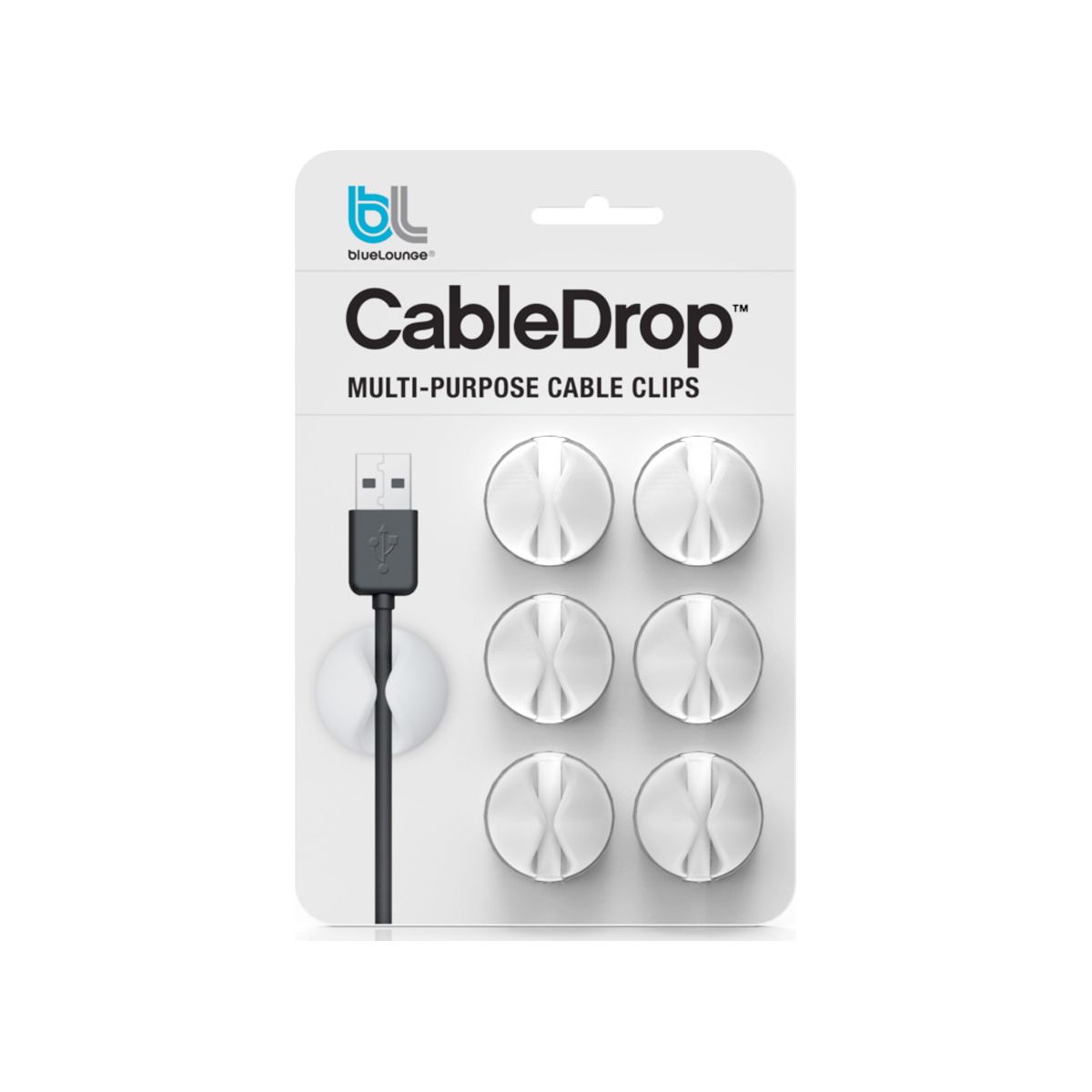 Serre-câble bluelounge pack 6 cabledrop mini blanc - 3% de remise immédiate avec le code : multi3 (photo) Serre-câble bluelounge pack 6 cabledrop mini blanc - 3% de remise immédiate avec le code : multi3 (photo)