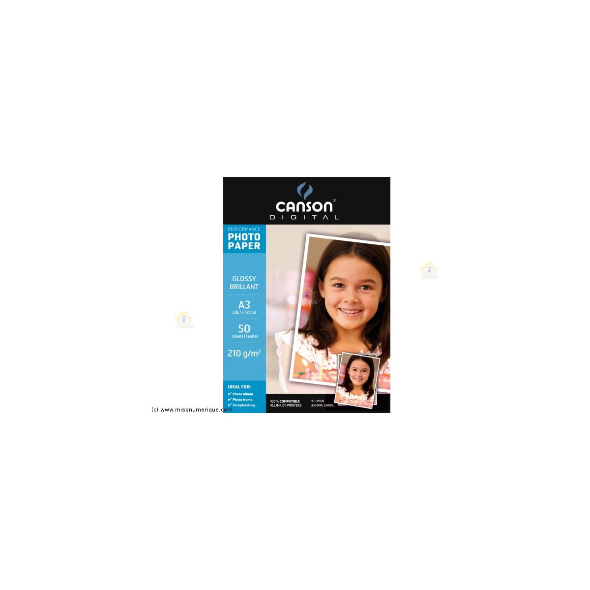 Papier photo canson bte 50fl a3 210g phot brillant - 2% de remise imm�diate avec le code : school2 (photo) Papier photo canson bte 50fl a3 210g phot brillant - 2% de remise imm�diate avec le code : school2 (photo)