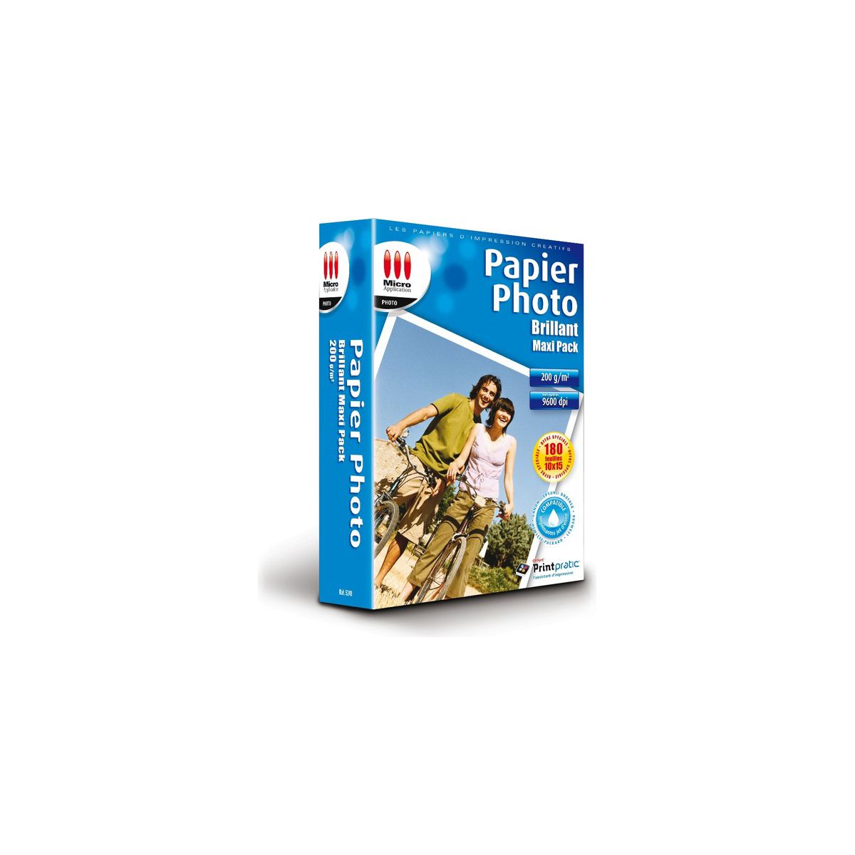 Papier photo micro application photo maxi pack 10x15 brillant 200g 180 feuilles - 3% de remise immédiate avec le code : multi3 (photo) Papier photo micro application photo maxi pack 10x15 brillant 200g 180 feuilles - 3% de remise immédiate avec le code : multi3 (photo)