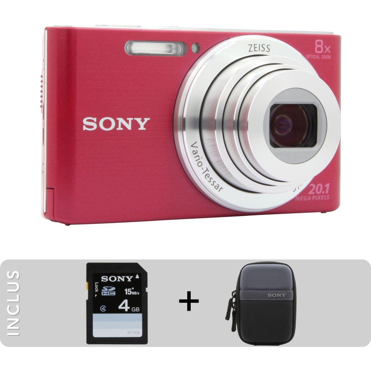 Appareil photo compact sony pack dsc-w830 rose + etui + sd 4go - 10% de remise immédiate avec le code : cool10 (photo) Appareil photo compact sony pack dsc-w830 rose + etui + sd 4go - 10% de remise immédiate avec le code : cool10 (photo)