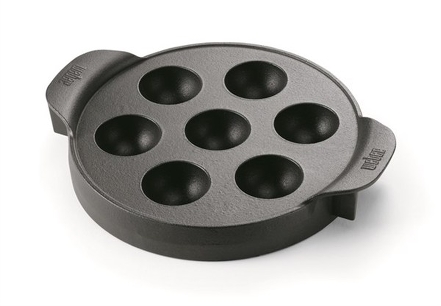 Accessoire weber ebelskiver (pancake danois) gourmet bbq system (photo) Accessoire weber ebelskiver (pancake danois) gourmet bbq system (photo)