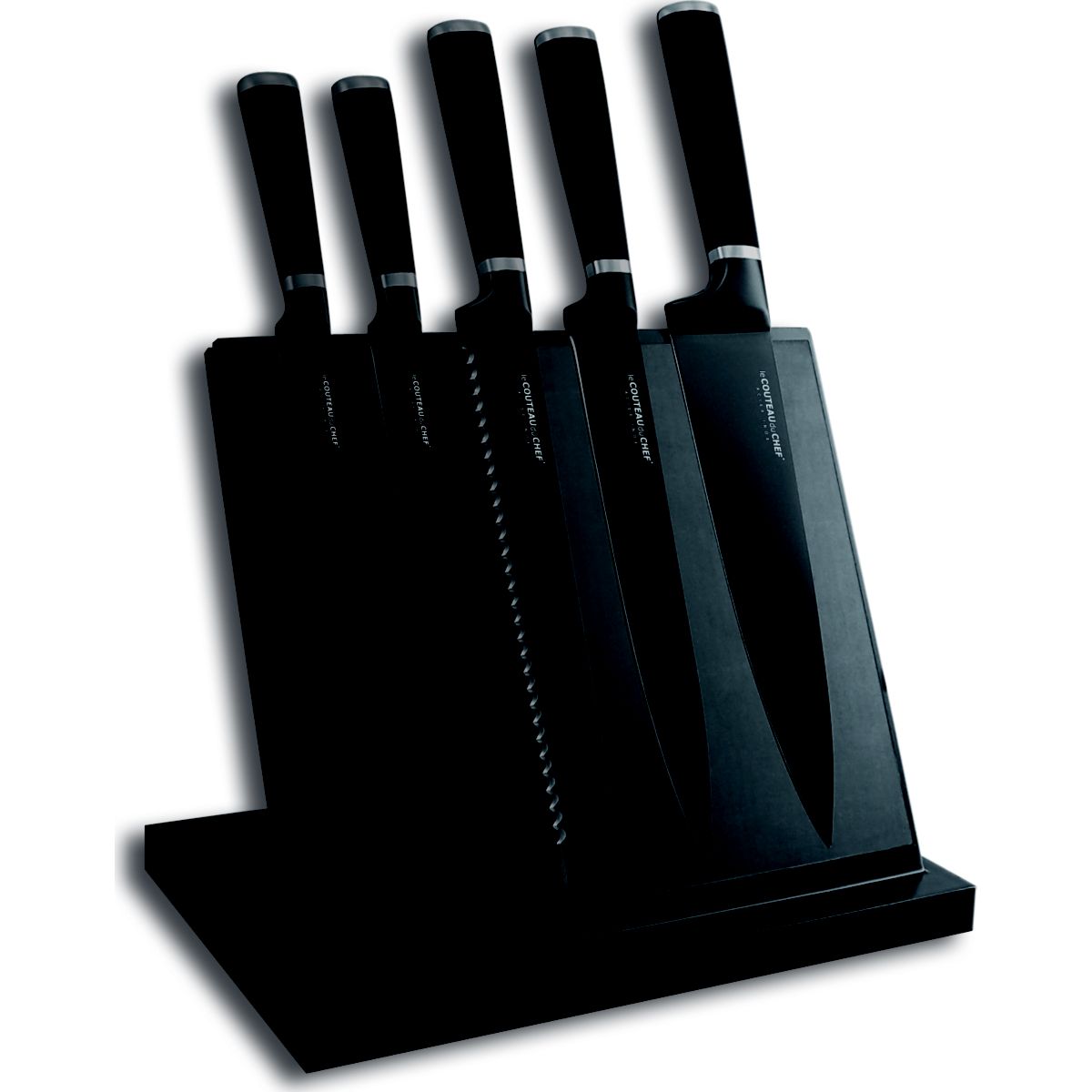 Bloc couteaux le couteau du chef aimant� noir 5 couteaux - livraison offerte : code premium (photo) Bloc couteaux le couteau du chef aimant� noir 5 couteaux - livraison offerte : code premium (photo)
