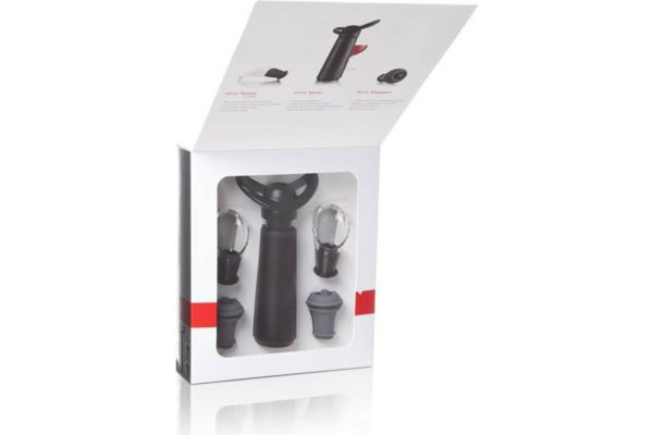 Acc. vacuvin wine saver giftset black (photo) Acc. vacuvin wine saver giftset black (photo)
