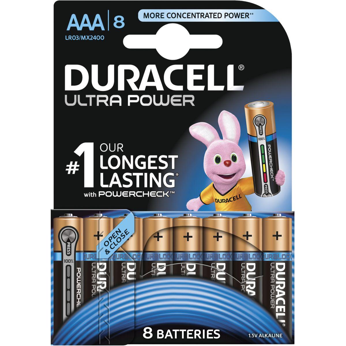Pile non rechargeable duracell aaa x8 ultra power lr03 (photo) Pile non rechargeable duracell aaa x8 ultra power lr03 (photo)