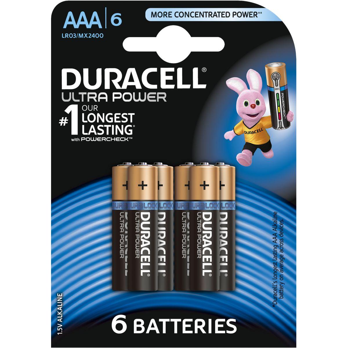 Pile non rechargeable duracell aaa x6 ultra power lr03 (photo) Pile non rechargeable duracell aaa x6 ultra power lr03 (photo)