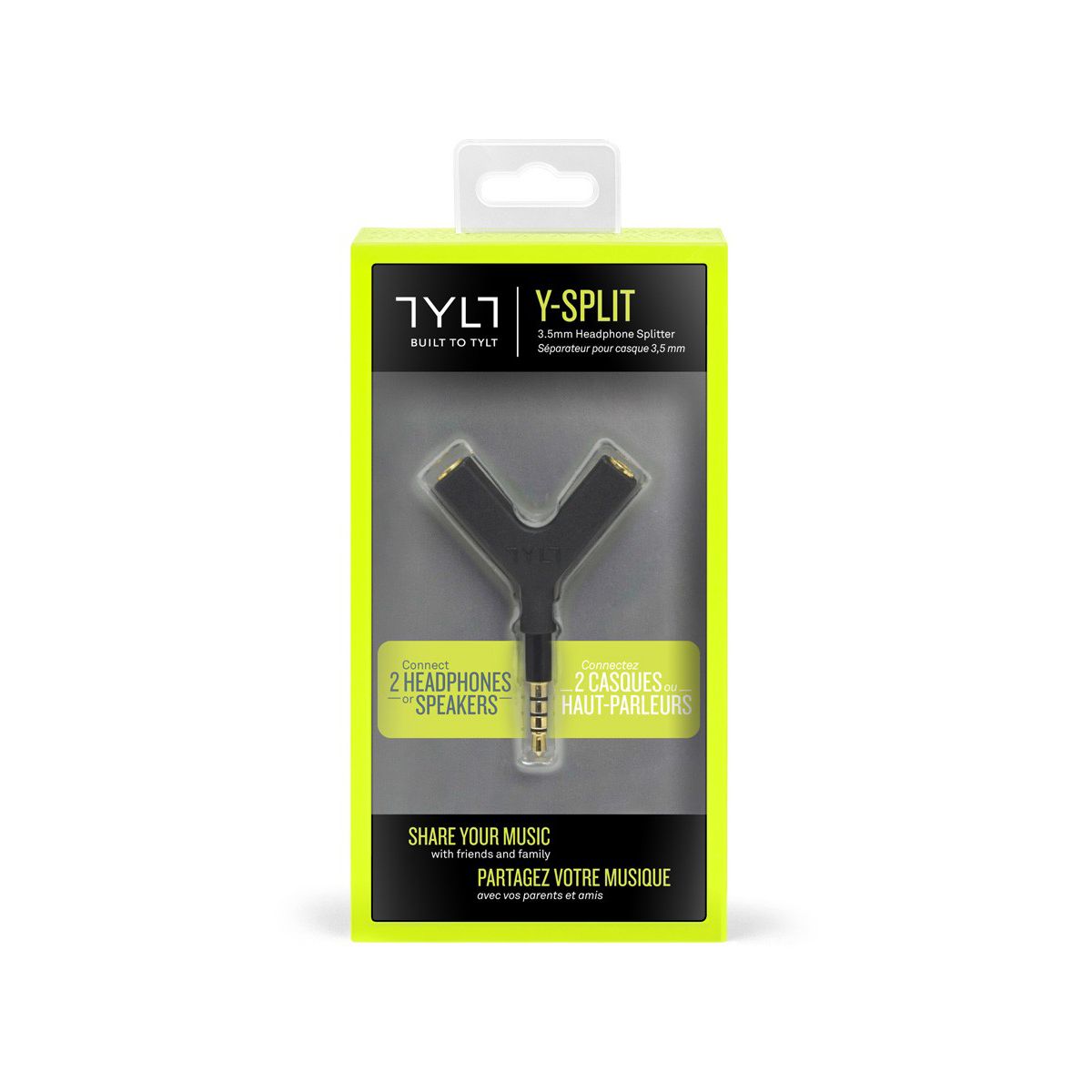 Adaptateur tylt y-split 3.5mm noir - 7% de remise immédiate avec le code : multi7 (photo) Adaptateur tylt y-split 3.5mm noir - 7% de remise immédiate avec le code : multi7 (photo)