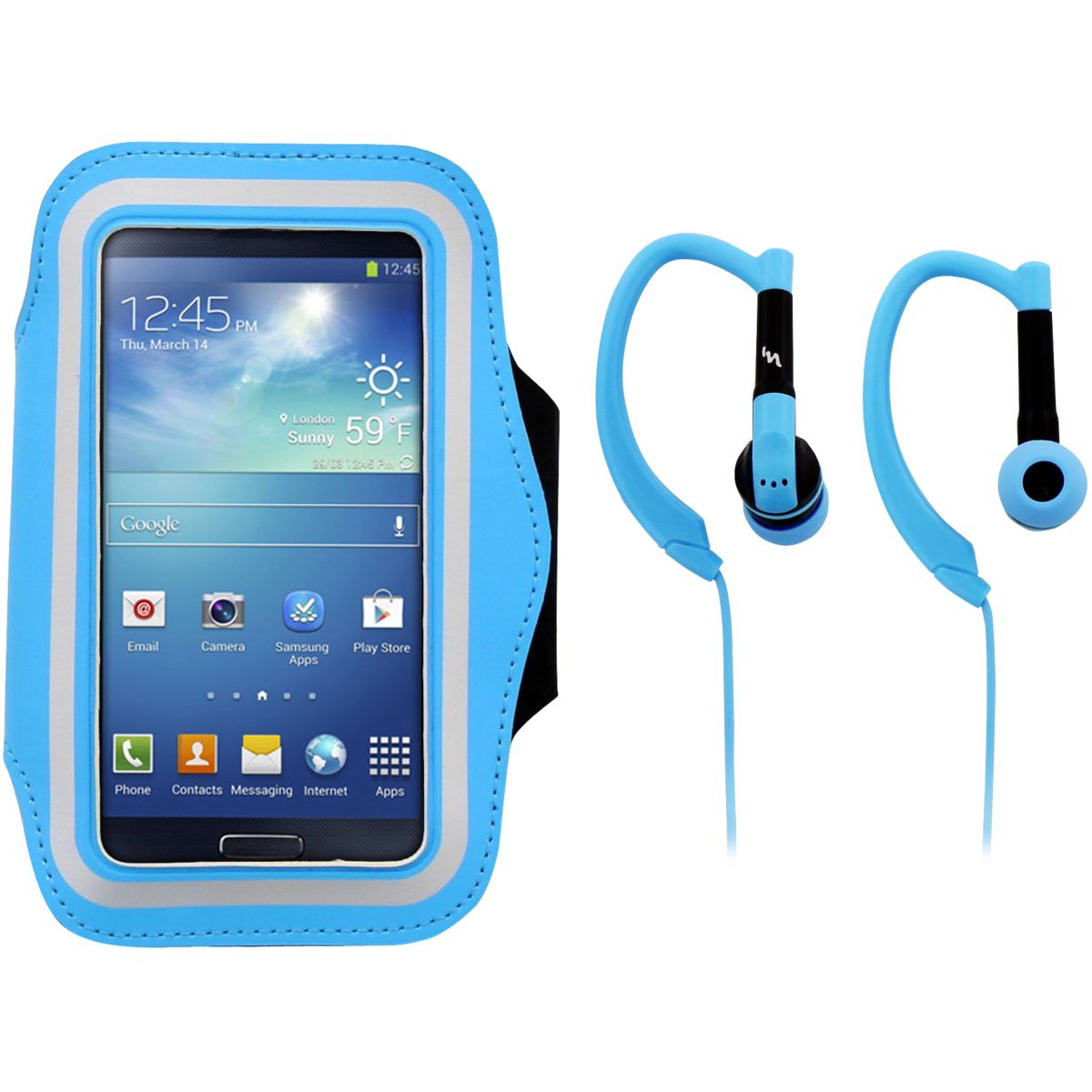 Brassard tnb + écouteurs sport bleu - soldes et bons plans (photo) Brassard tnb + écouteurs sport bleu - soldes et bons plans (photo)