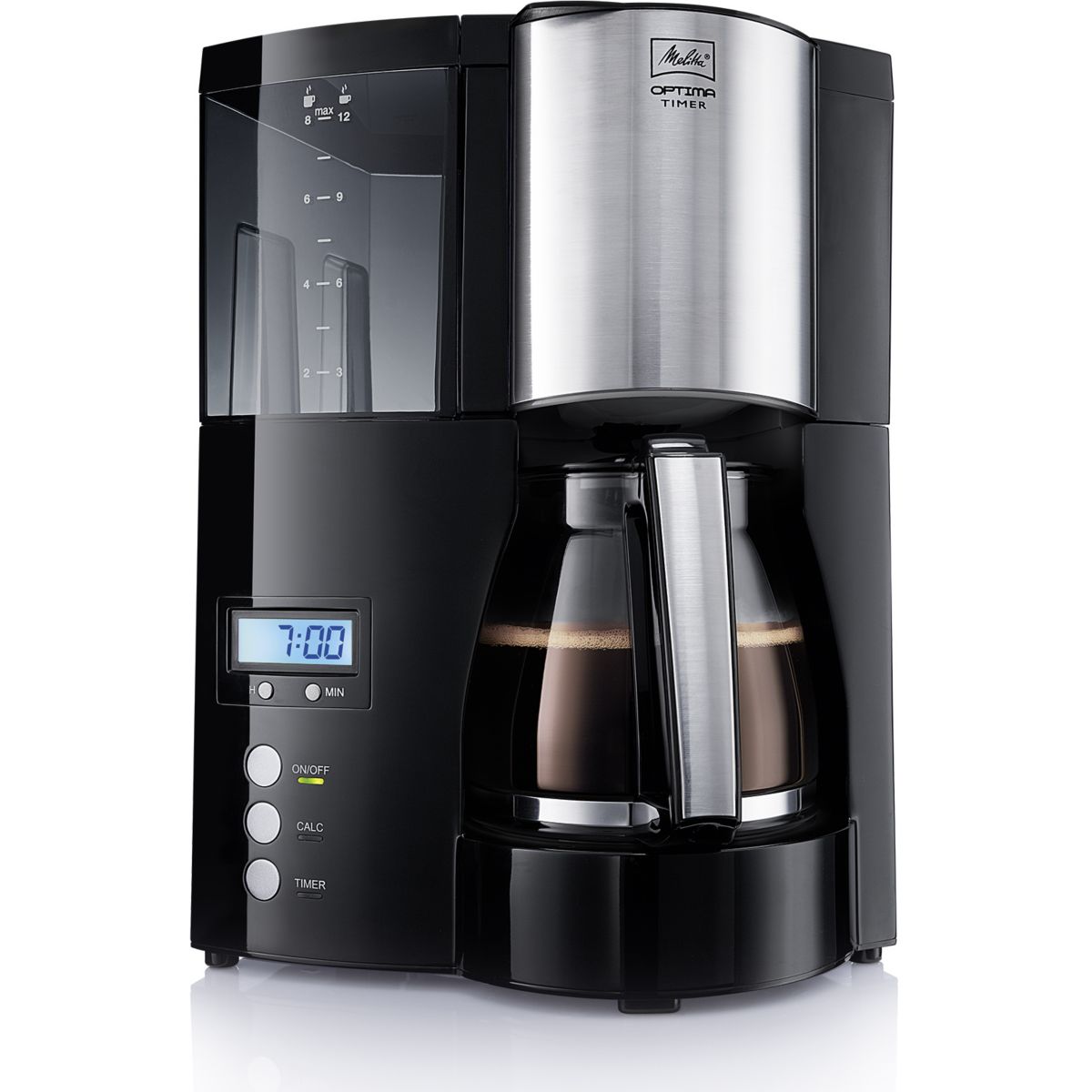 Cafetière filtre melitta optima timer noir acier - 2% de remise immédiate avec le code : cool2 (photo) Cafetière filtre melitta optima timer noir acier - 2% de remise immédiate avec le code : cool2 (photo)