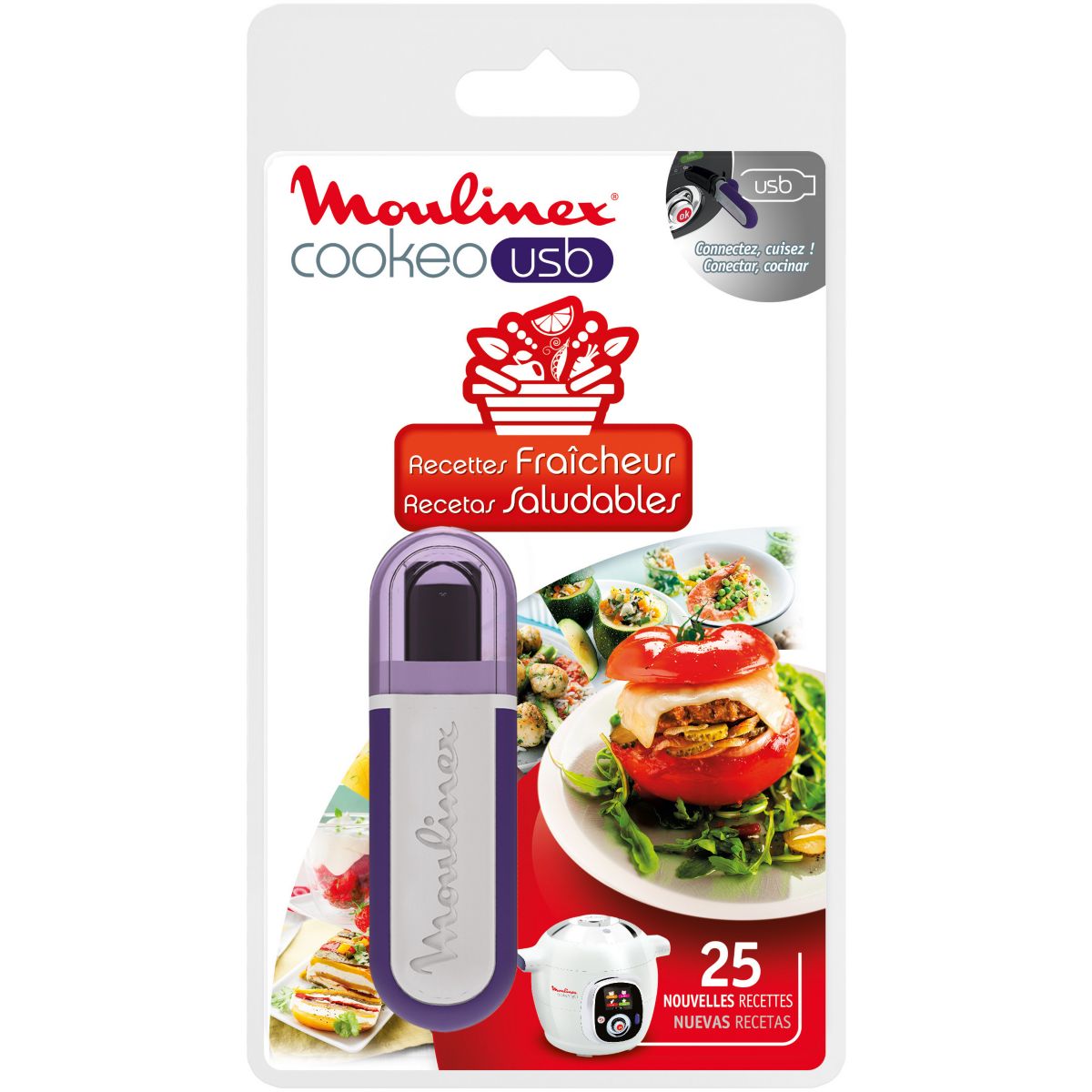 Clé usb moulinex clé usb cookeo- 25 recettes (photo) Clé usb moulinex clé usb cookeo- 25 recettes (photo)