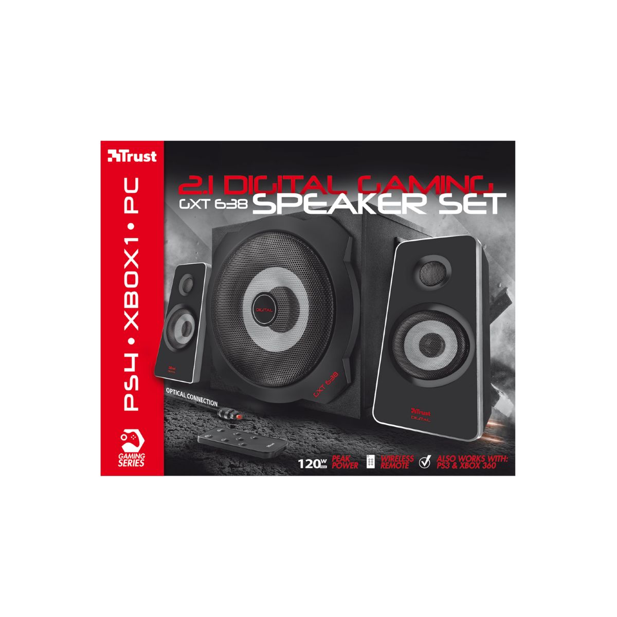 Enceinte pc trust gxt638 sortie optique - 2% de remise imm�diate avec le code : priv2 (photo) Enceinte pc trust gxt638 sortie optique - 2% de remise imm�diate avec le code : priv2 (photo)