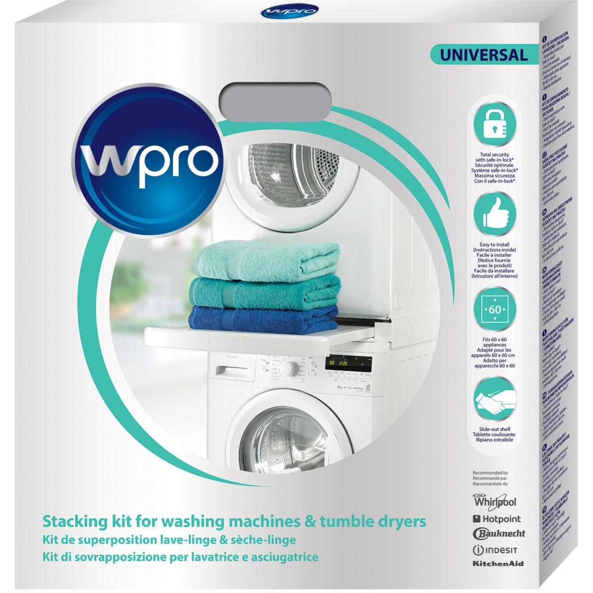 Kit de superposition wpro kit wpro sks101 universel lave-linge/s�c (photo) Kit de superposition wpro kit wpro sks101 universel lave-linge/s�c (photo)