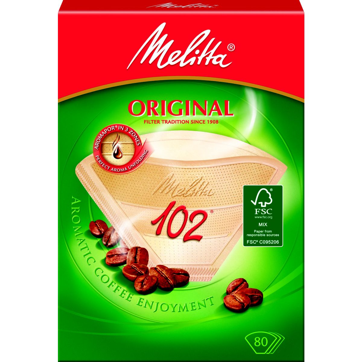 Filtre melitta 80 filtres brun 102 - 8-1 (photo) Filtre melitta 80 filtres brun 102 - 8-1 (photo)