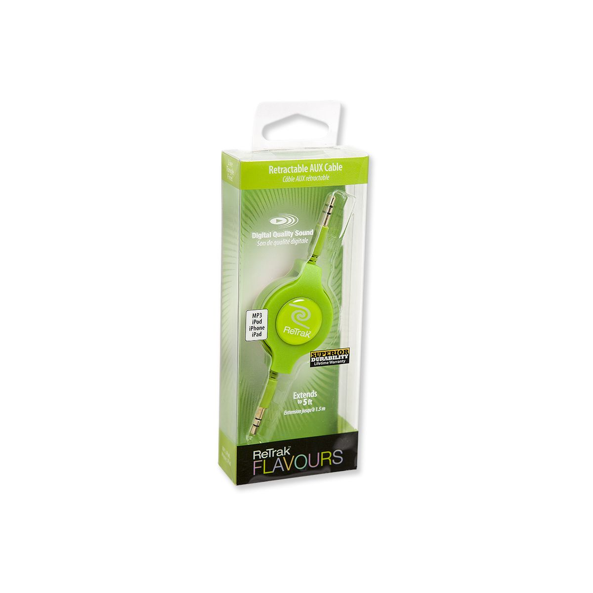 Câble retrak stéréo jack 3,5mm vert - 7% de remise immédiate avec le code : multi7 (photo) Câble retrak stéréo jack 3,5mm vert - 7% de remise immédiate avec le code : multi7 (photo)