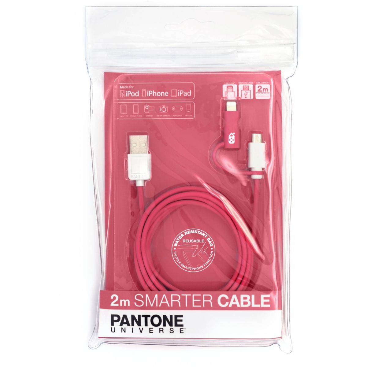 Câble duo pantone ligthning + micro usb rose - 20% de remise immédiate avec le code : cool20 (photo) Câble duo pantone ligthning + micro usb rose - 20% de remise immédiate avec le code : cool20 (photo)