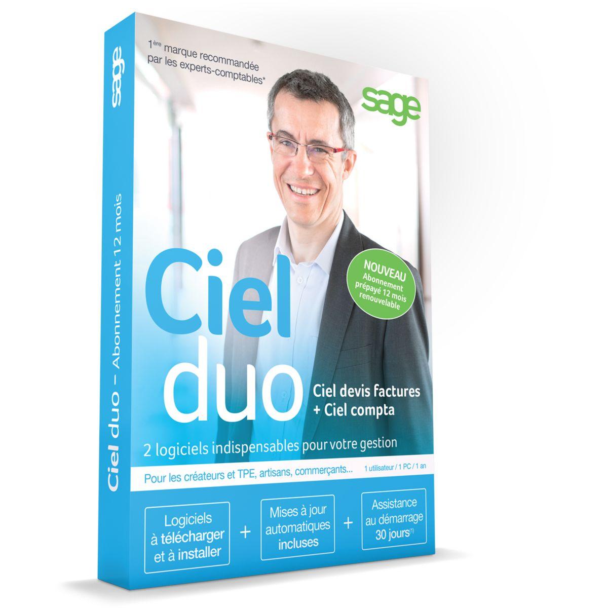 Logiciel pc ciel duo (compta + devis facture) - 7% de remise immédiate avec le code : multi7 (photo) Logiciel pc ciel duo (compta + devis facture) - 7% de remise immédiate avec le code : multi7 (photo)