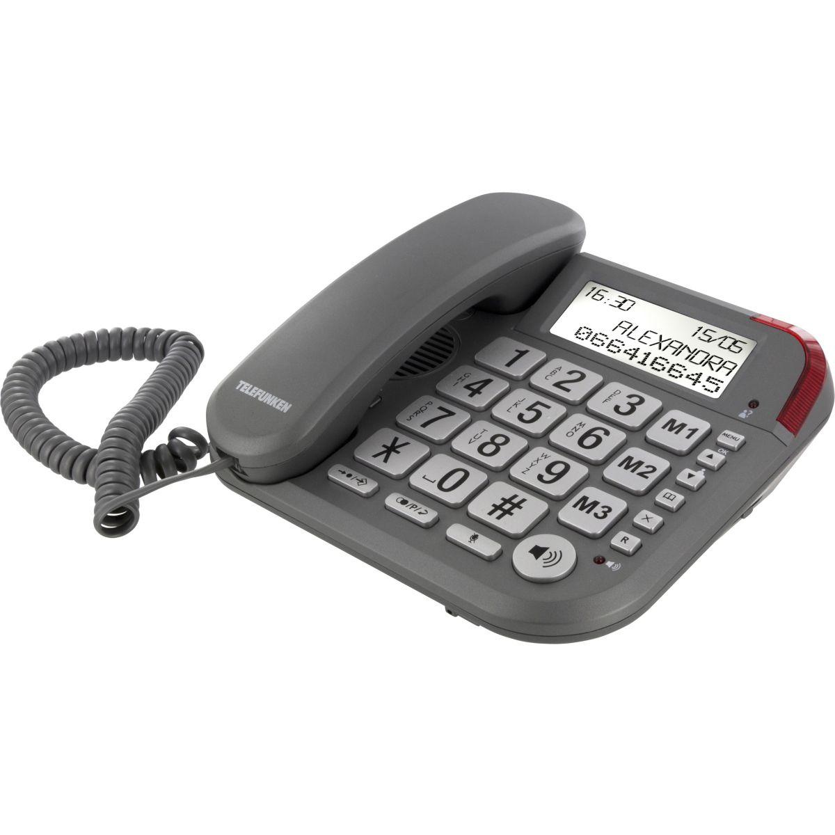 Téléphone répondeur filaire telefunken cosi tf501 argent - 10% de remise immédiate avec le code : multi10 (photo) Téléphone répondeur filaire telefunken cosi tf501 argent - 10% de remise immédiate avec le code : multi10 (photo)