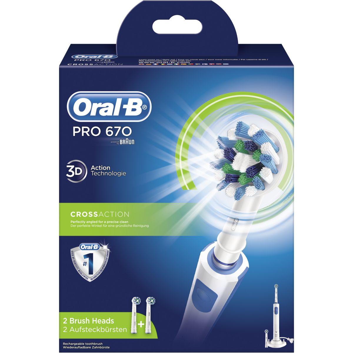 Brosse � dents �lectrique oral-b pro 670 crossaction - livraison offerte : code premium (photo) Brosse � dents �lectrique oral-b pro 670 crossaction - livraison offerte : code premium (photo)