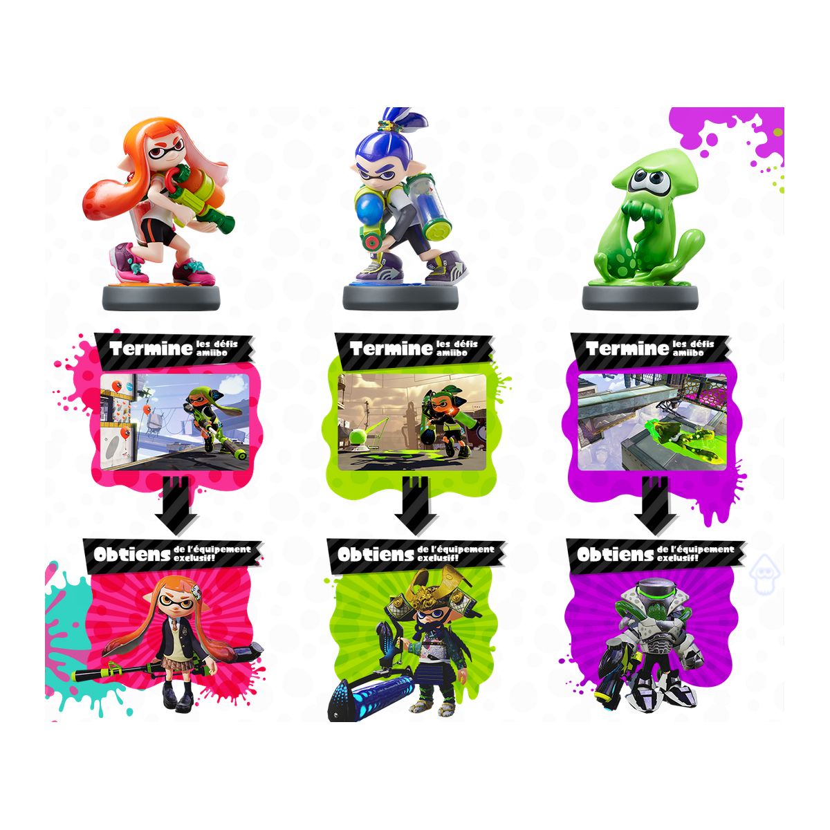 Figurine amiibo nintendo amiibo splatoon squid calamar inkling - 2% de remise imm�diate avec le code : cadeau2 (photo) Figurine amiibo nintendo amiibo splatoon squid calamar inkling - 2% de remise imm�diate avec le code : cadeau2 (photo)