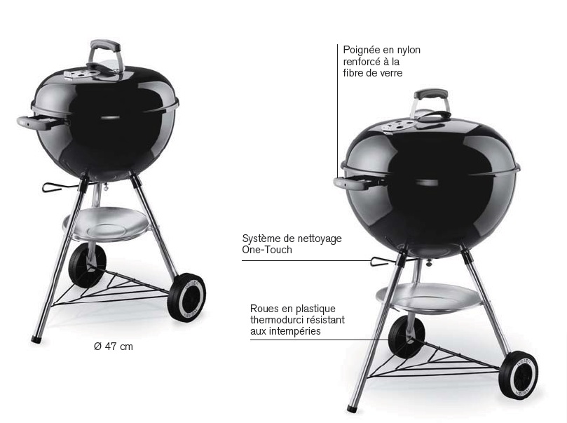 barbecue weber charbon notice