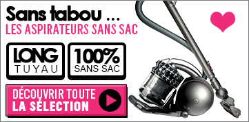 Aspirateurs sans sac